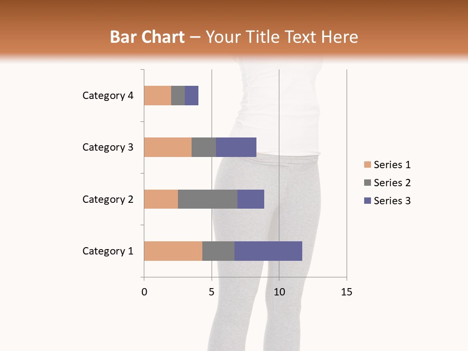 Female Success Isolated PowerPoint Template