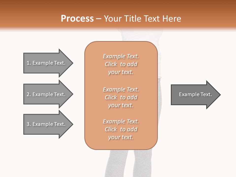 Female Success Isolated PowerPoint Template
