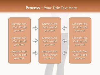Female Success Isolated PowerPoint Template