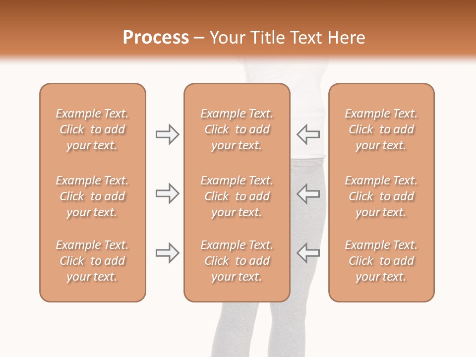 Female Success Isolated PowerPoint Template