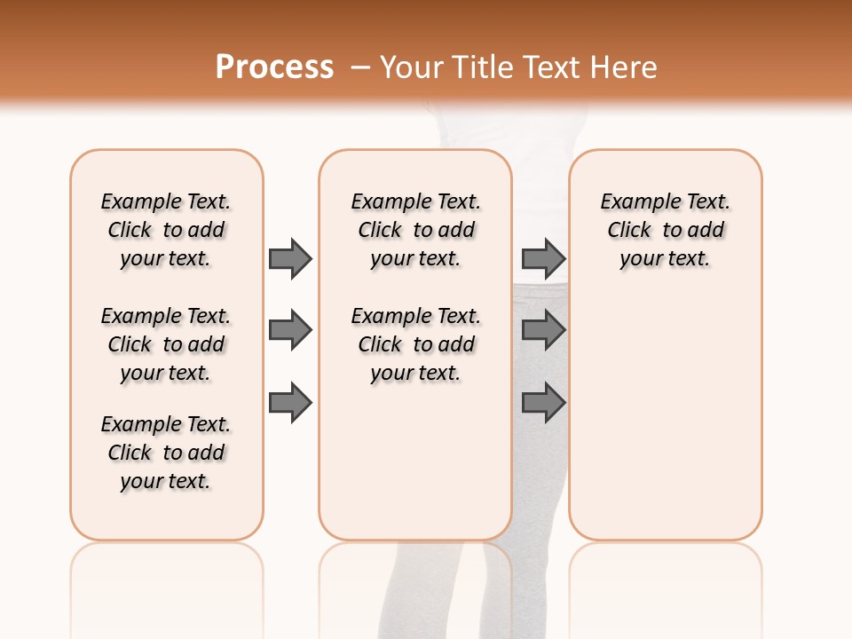 Female Success Isolated PowerPoint Template