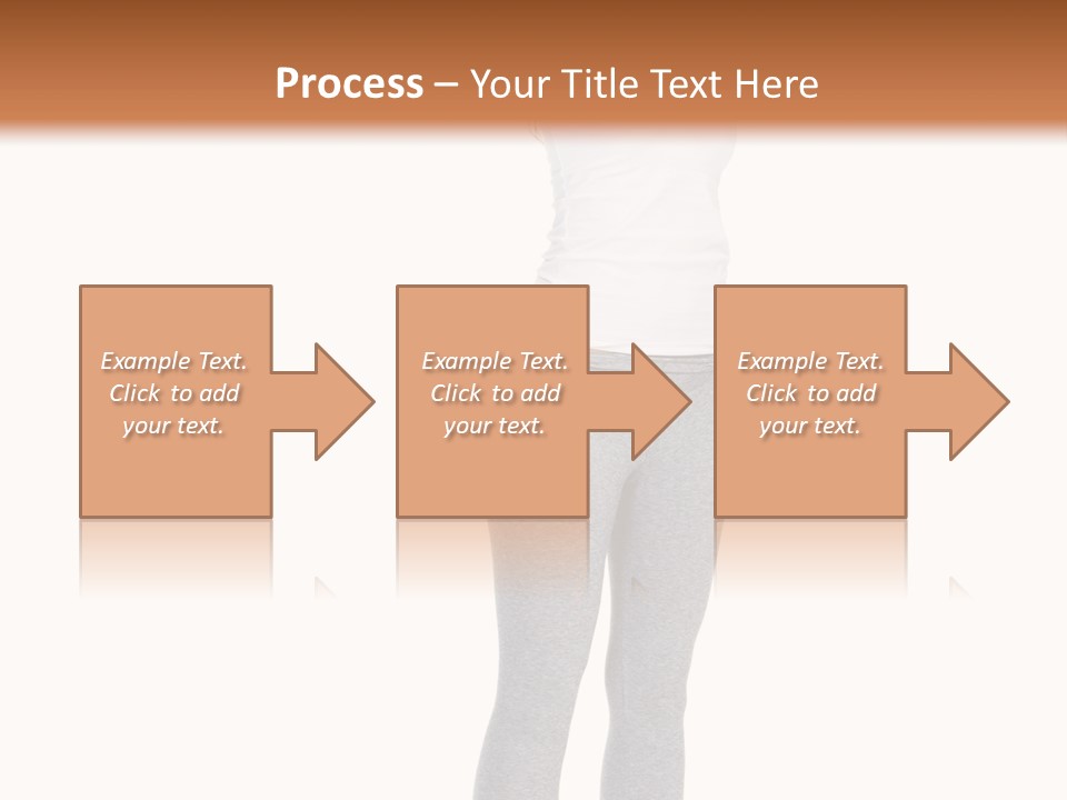 Female Success Isolated PowerPoint Template