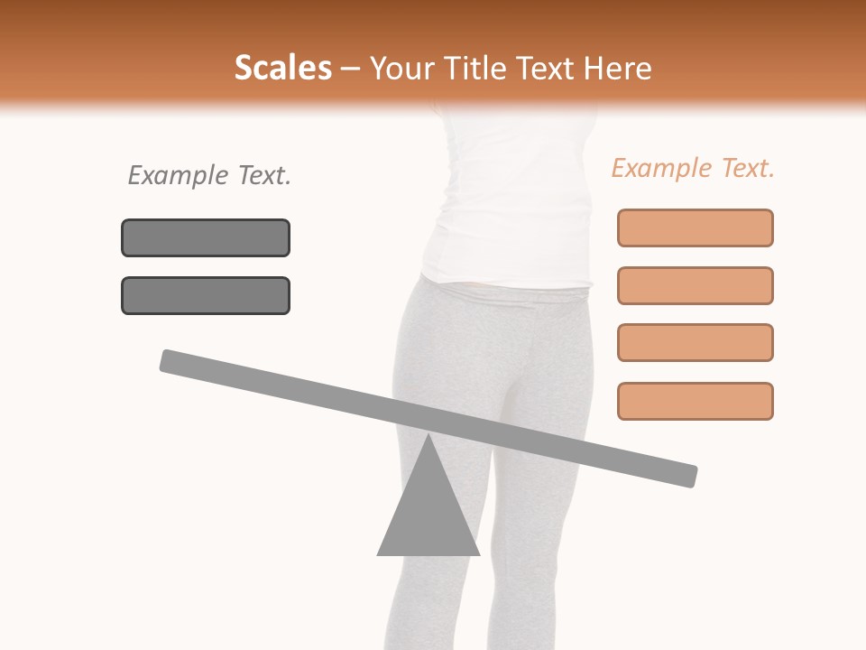 Female Success Isolated PowerPoint Template