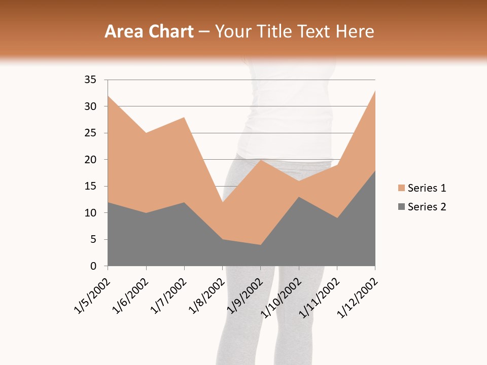 Female Success Isolated PowerPoint Template