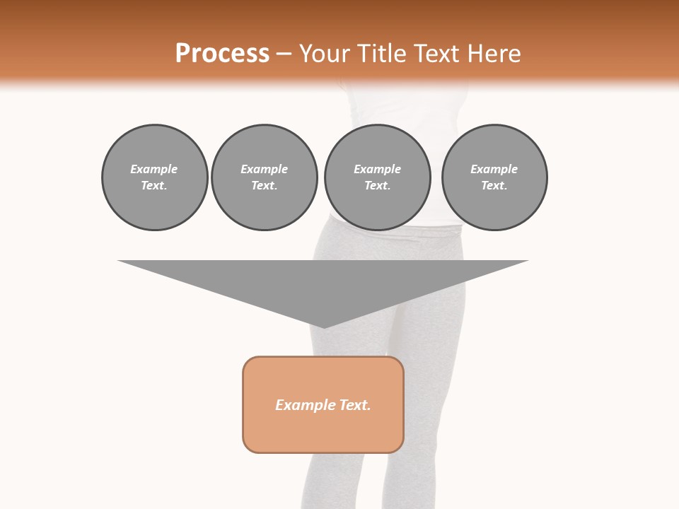Female Success Isolated PowerPoint Template