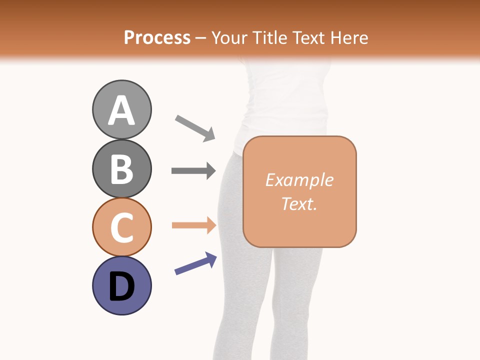 Female Success Isolated PowerPoint Template