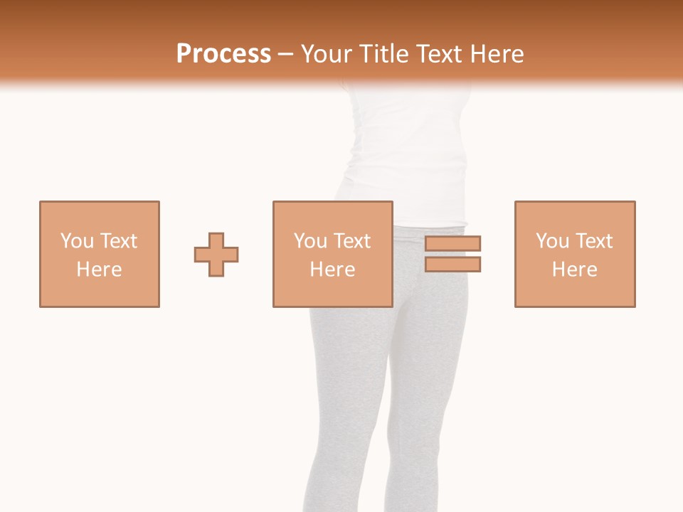 Female Success Isolated PowerPoint Template