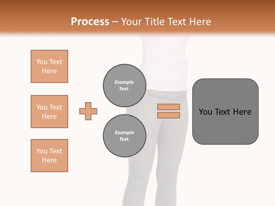 Female Success Isolated PowerPoint Template