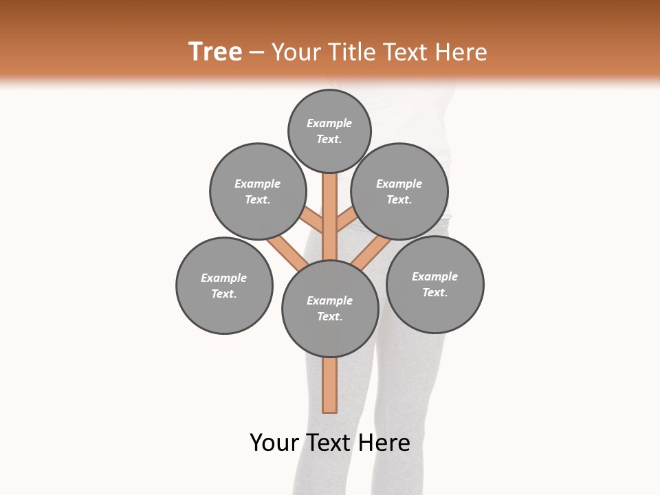Female Success Isolated PowerPoint Template