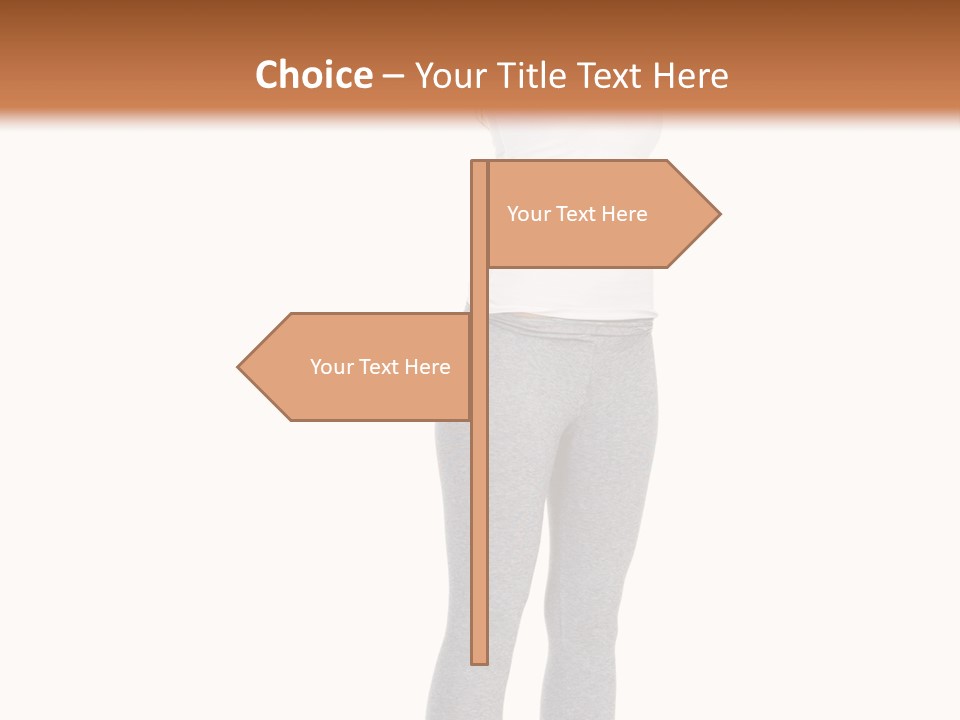 Female Success Isolated PowerPoint Template
