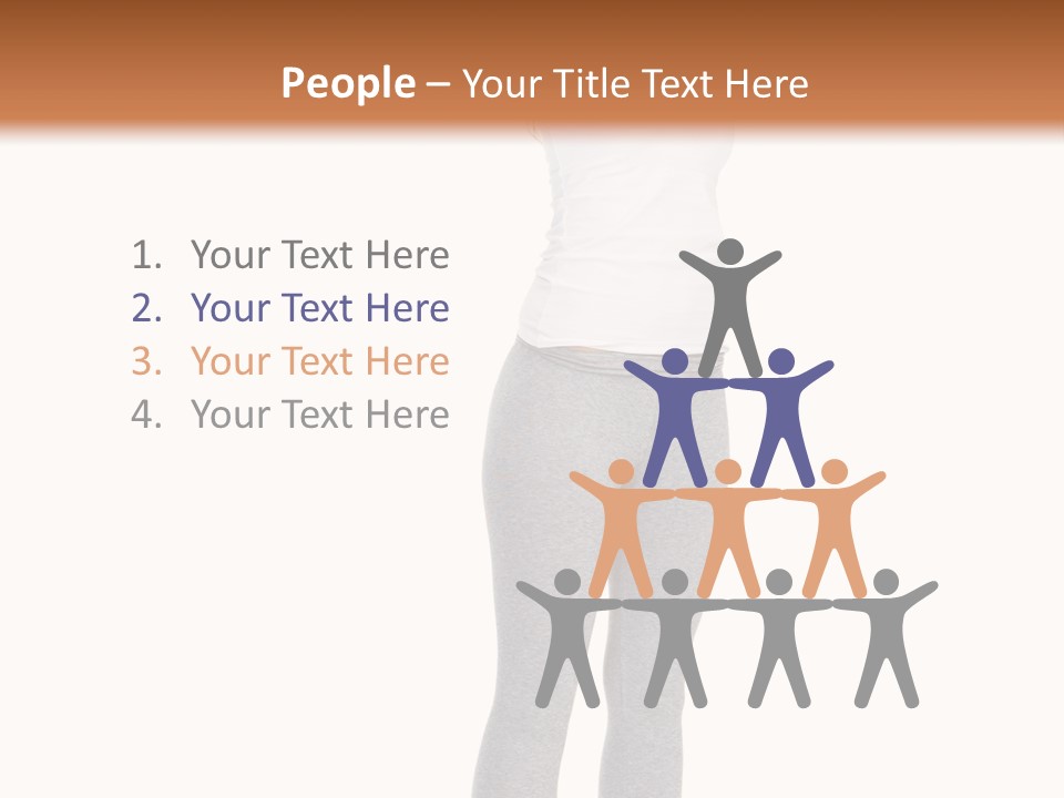 Female Success Isolated PowerPoint Template