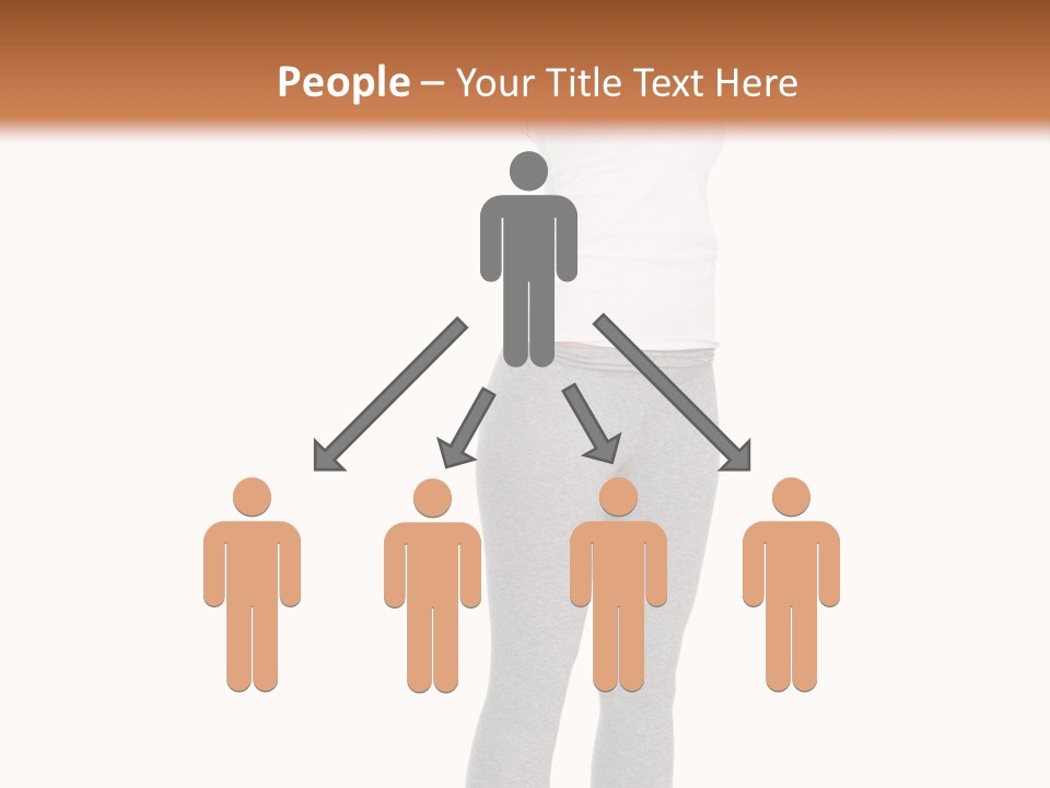 Female Success Isolated PowerPoint Template