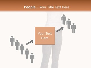 Female Success Isolated PowerPoint Template