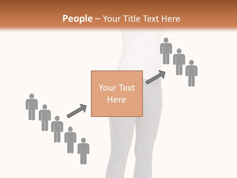 Female Success Isolated PowerPoint Template