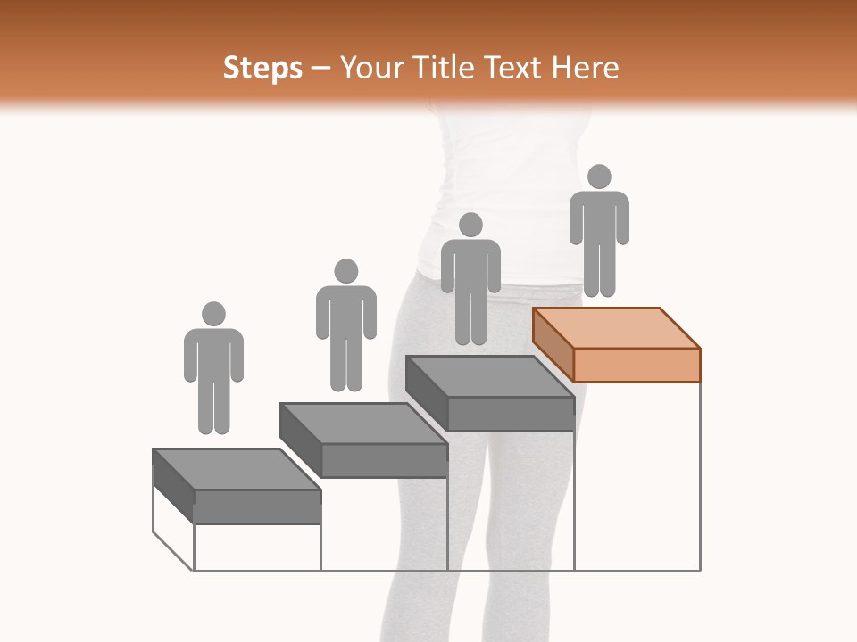 Female Success Isolated PowerPoint Template