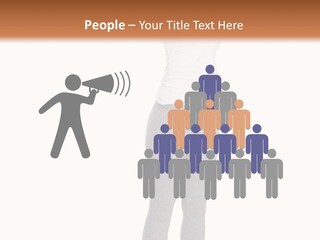 Female Success Isolated PowerPoint Template