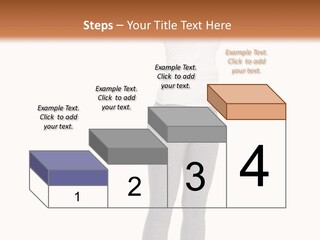 Female Success Isolated PowerPoint Template