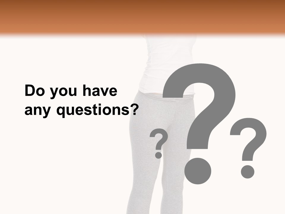 Female Success Isolated PowerPoint Template