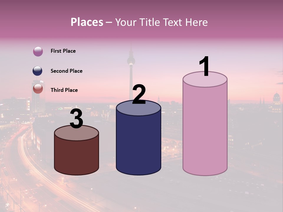 Cityscape Train Summer PowerPoint Template