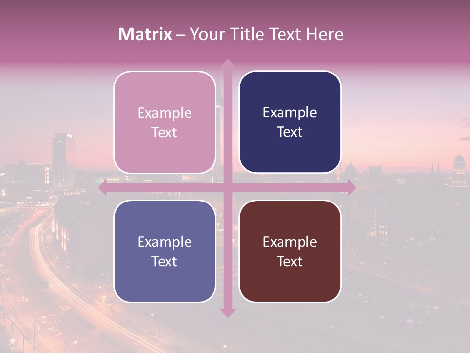 Cityscape Train Summer PowerPoint Template