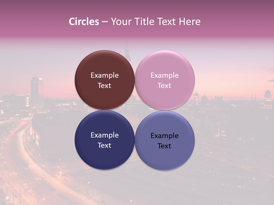 Cityscape Train Summer PowerPoint Template