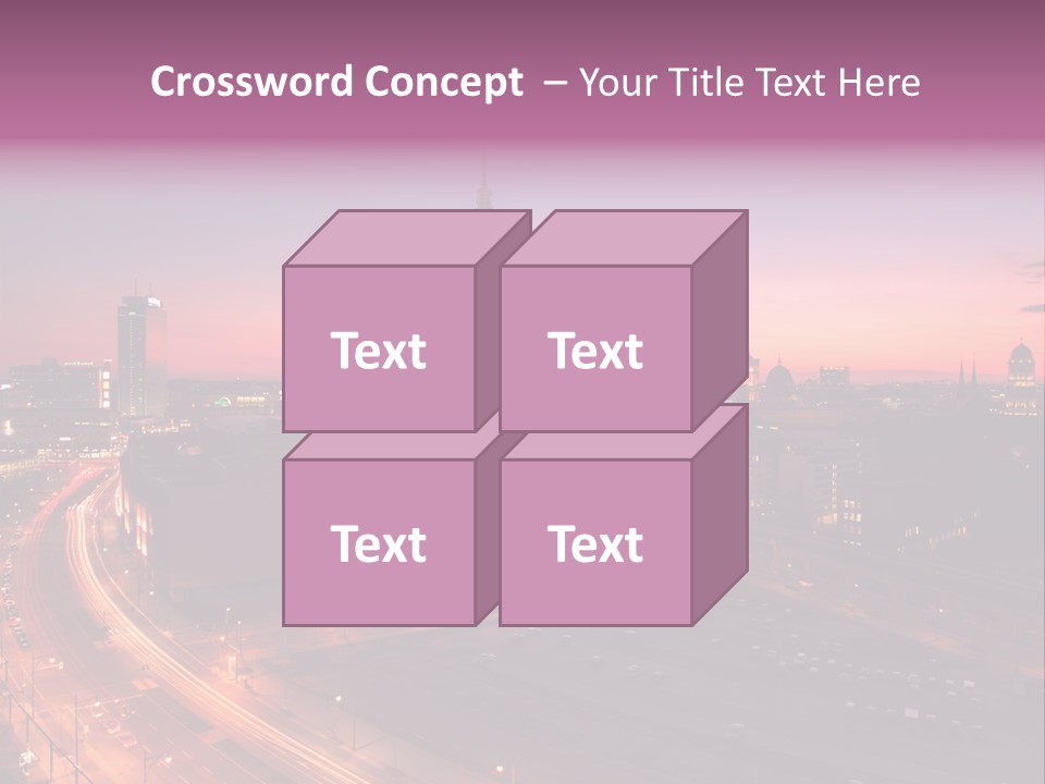 Cityscape Train Summer PowerPoint Template