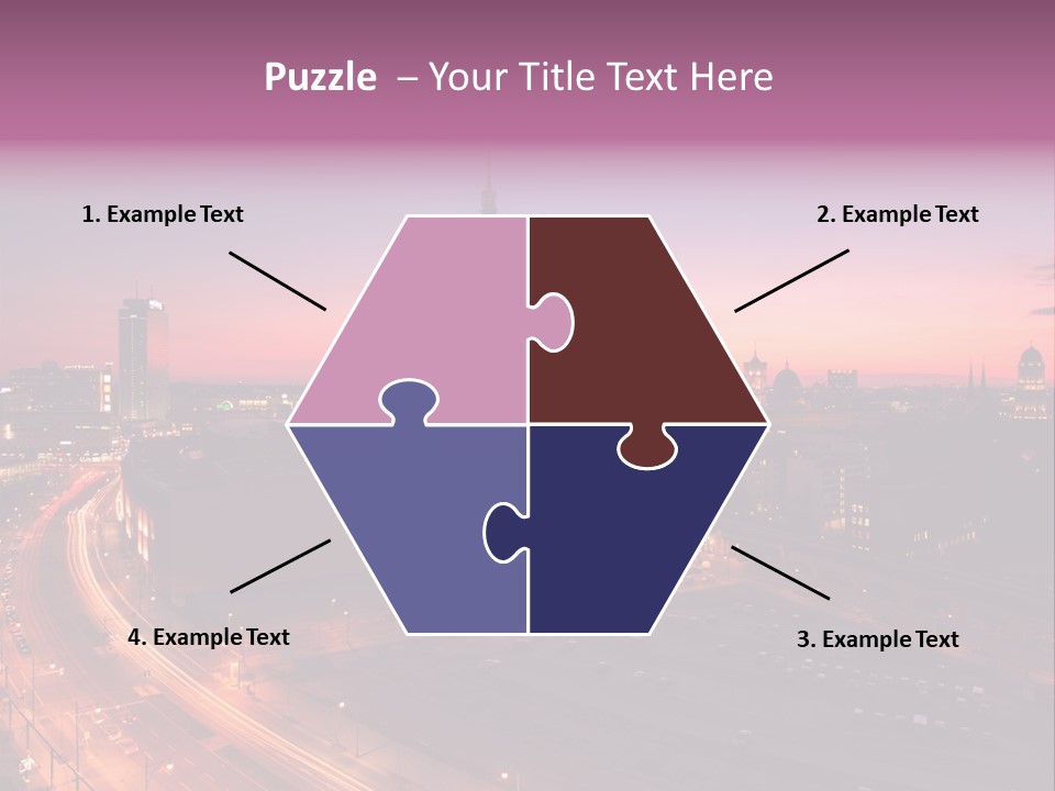 Cityscape Train Summer PowerPoint Template