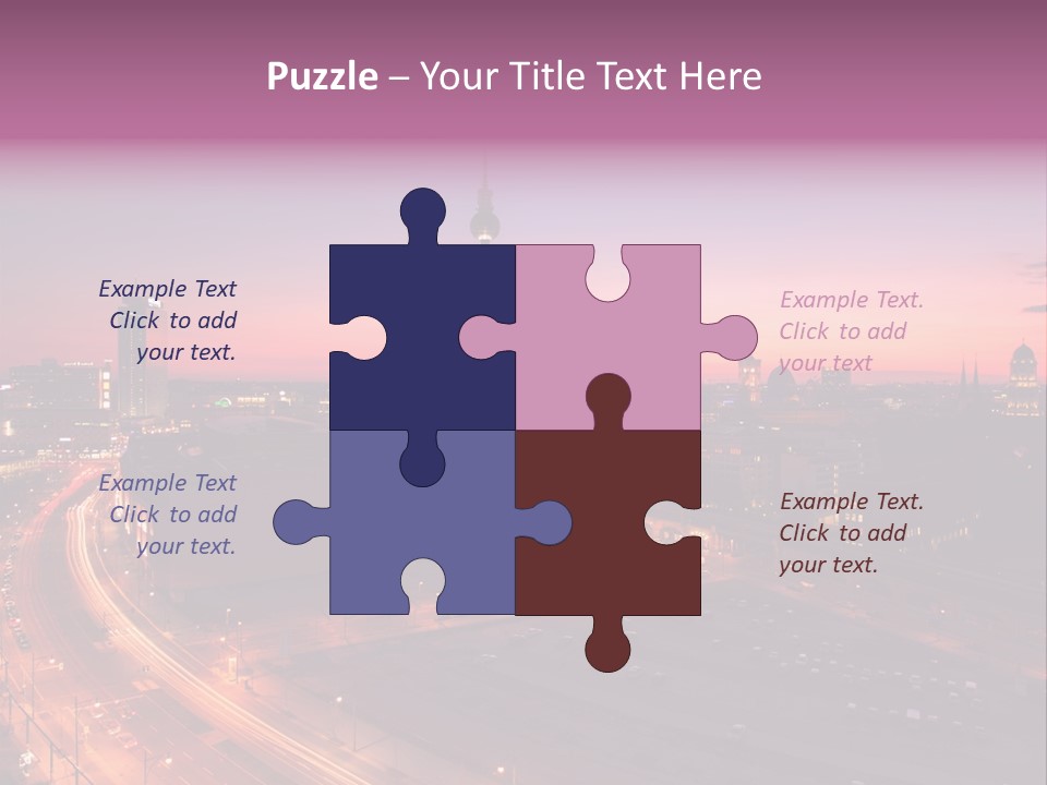 Cityscape Train Summer PowerPoint Template