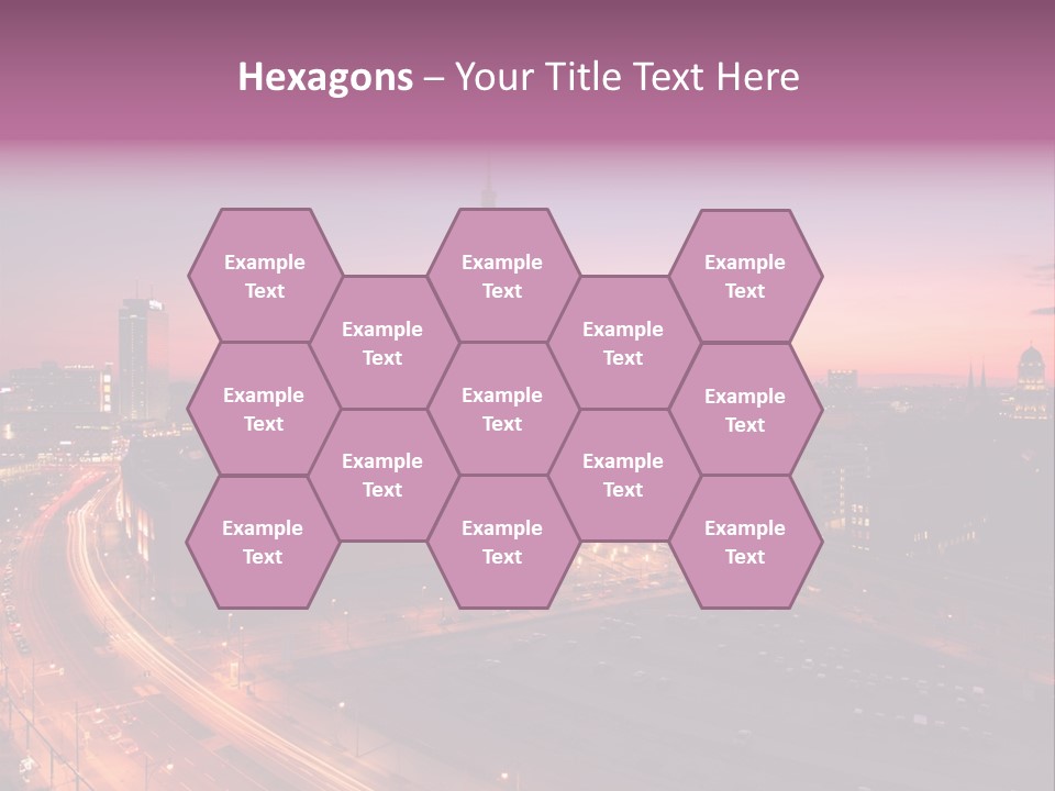 Cityscape Train Summer PowerPoint Template