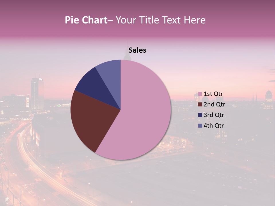 Cityscape Train Summer PowerPoint Template