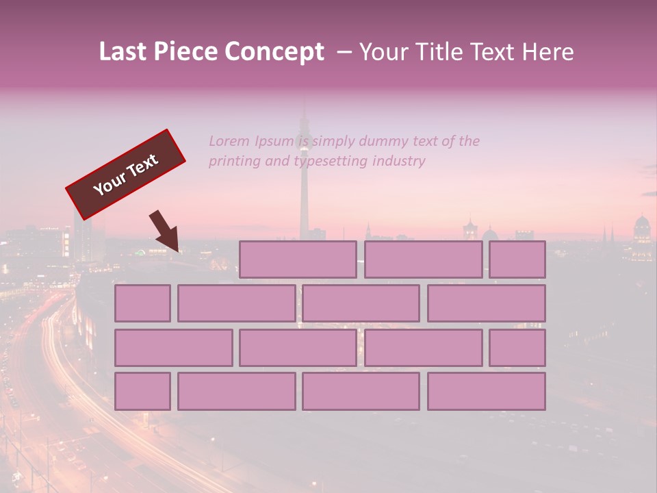 Cityscape Train Summer PowerPoint Template