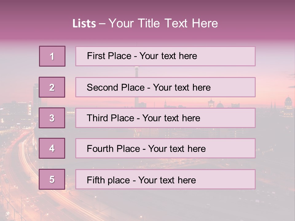 Cityscape Train Summer PowerPoint Template