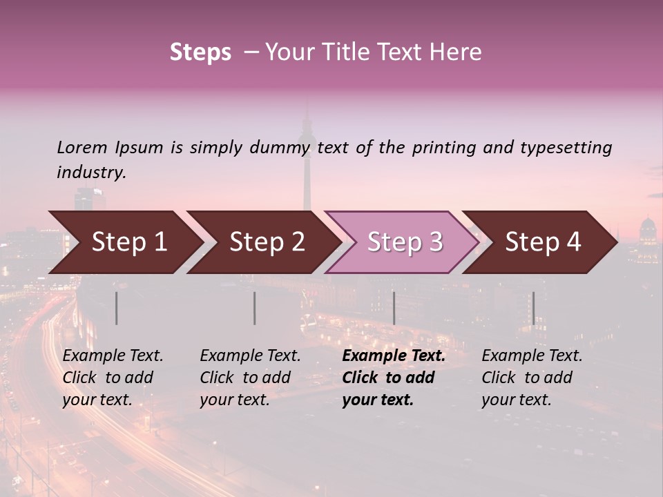 Cityscape Train Summer PowerPoint Template