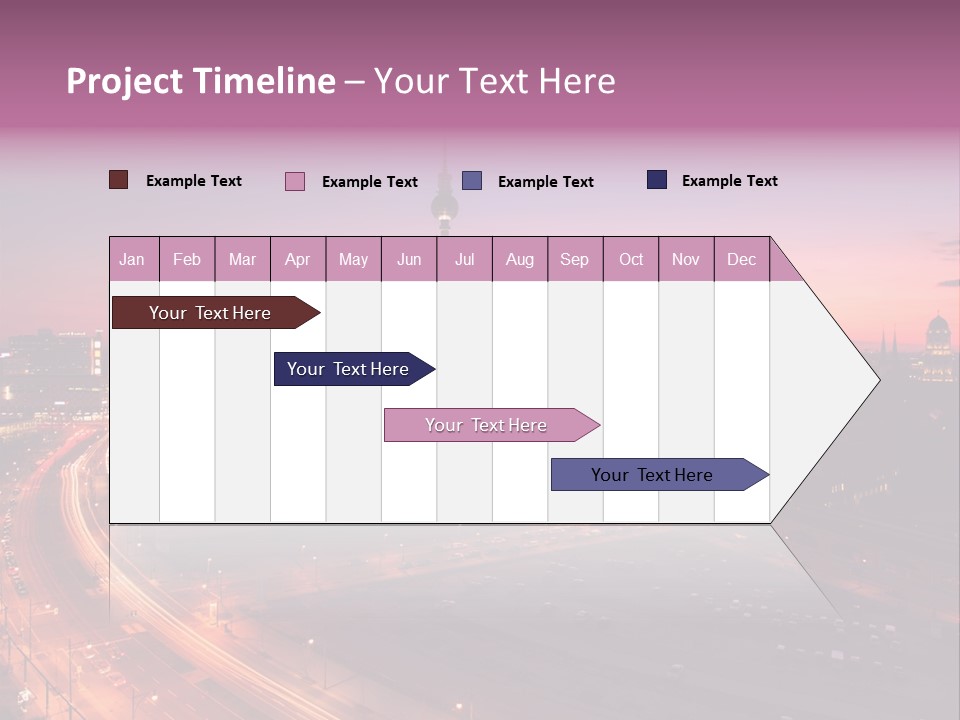 Cityscape Train Summer PowerPoint Template