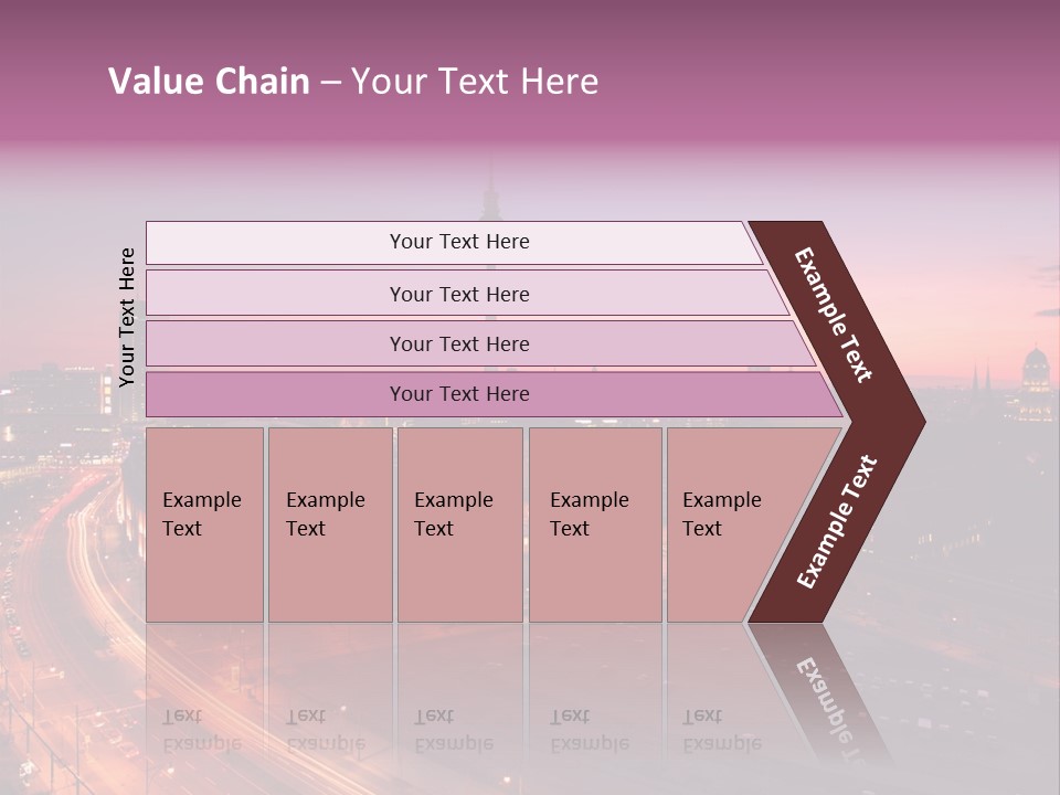 Cityscape Train Summer PowerPoint Template