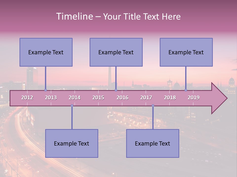 Cityscape Train Summer PowerPoint Template