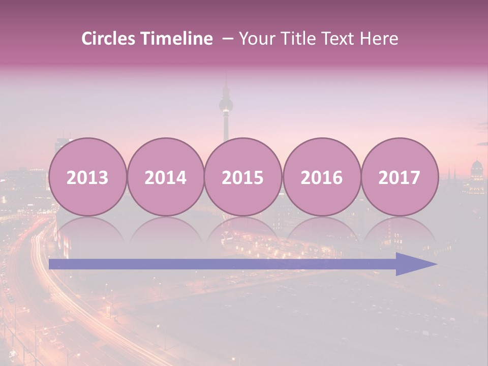 Cityscape Train Summer PowerPoint Template