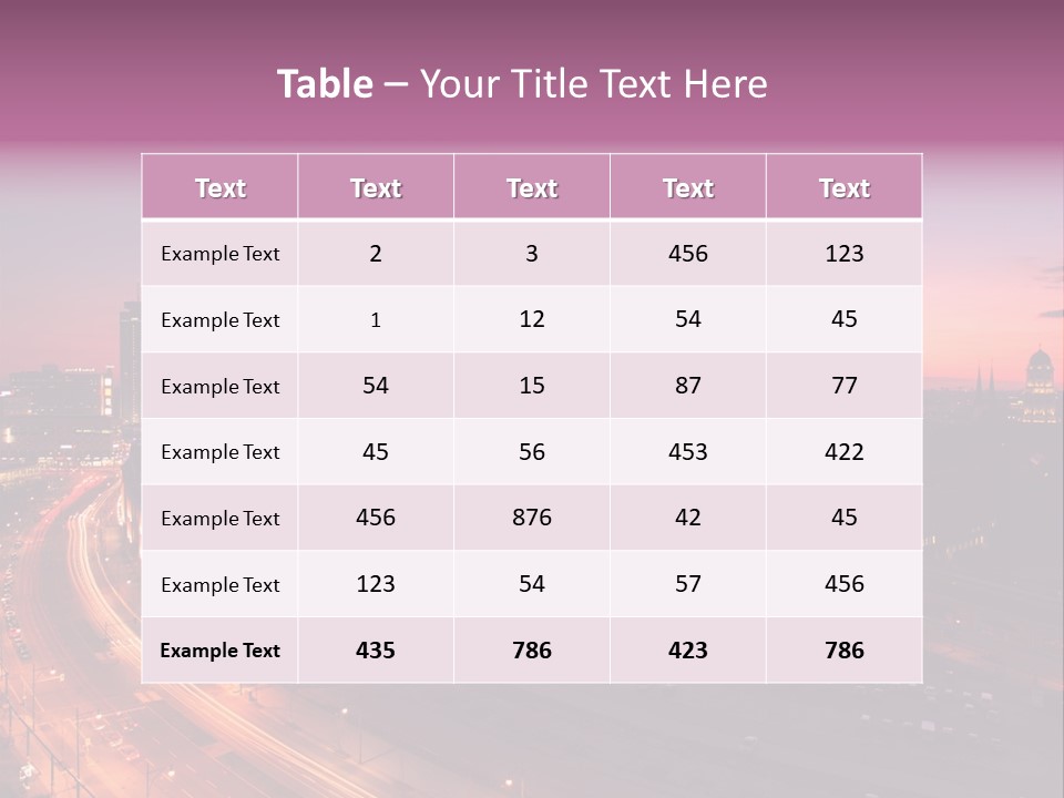 Cityscape Train Summer PowerPoint Template