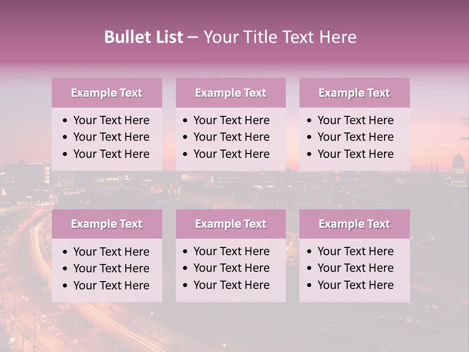 Cityscape Train Summer PowerPoint Template