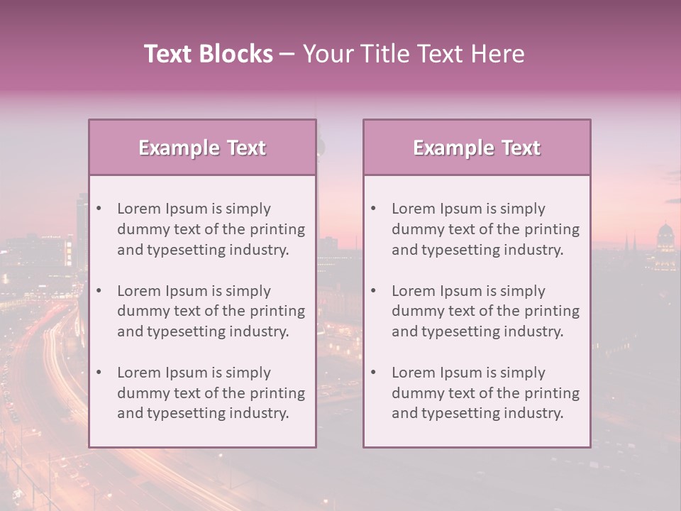 Cityscape Train Summer PowerPoint Template