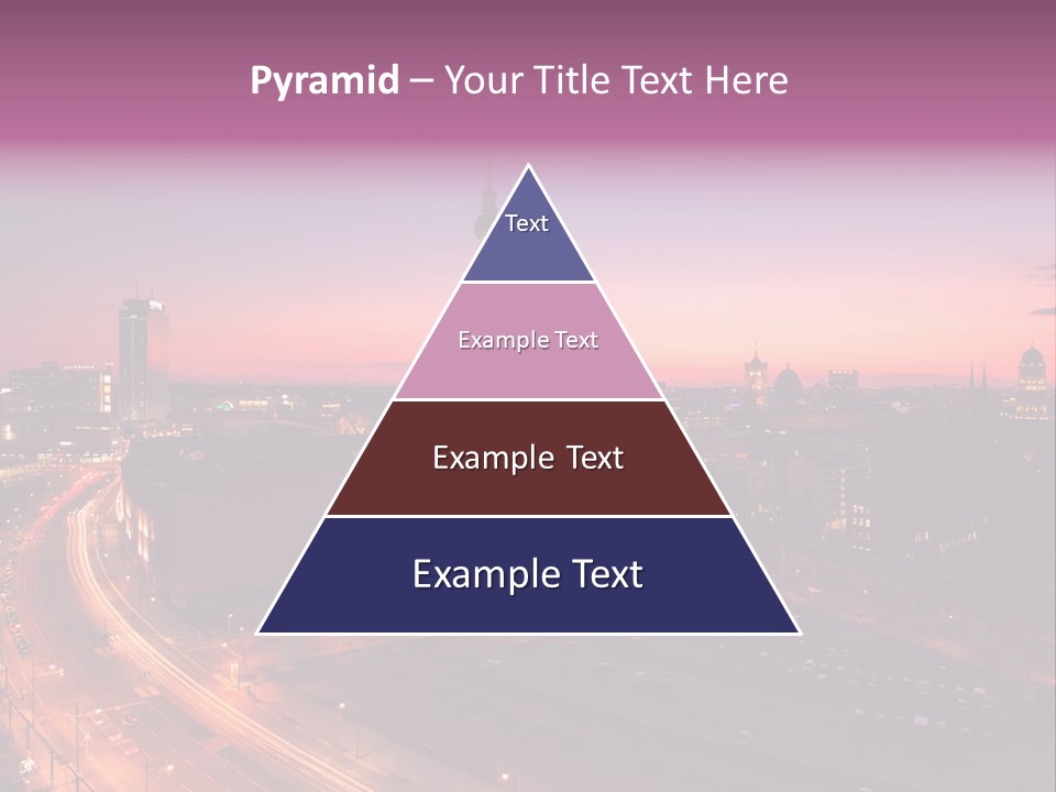 Cityscape Train Summer PowerPoint Template