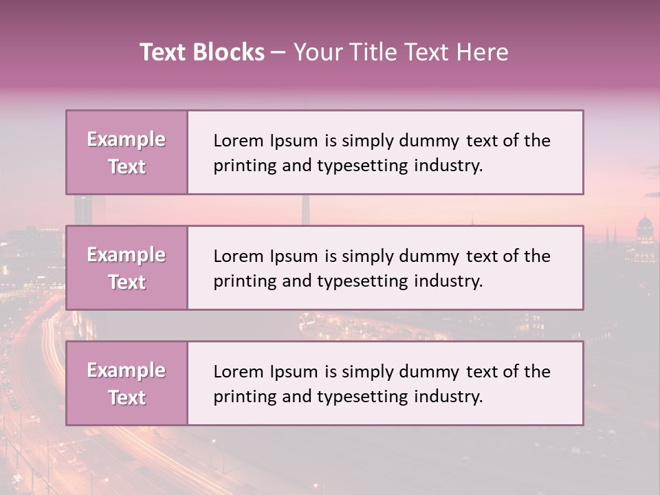 Cityscape Train Summer PowerPoint Template