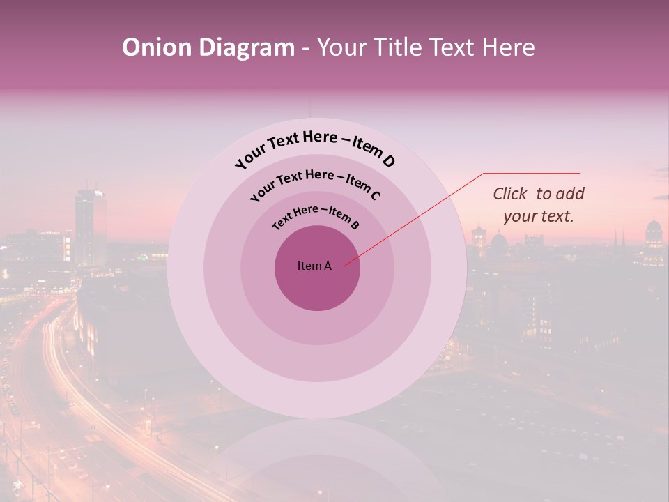 Cityscape Train Summer PowerPoint Template
