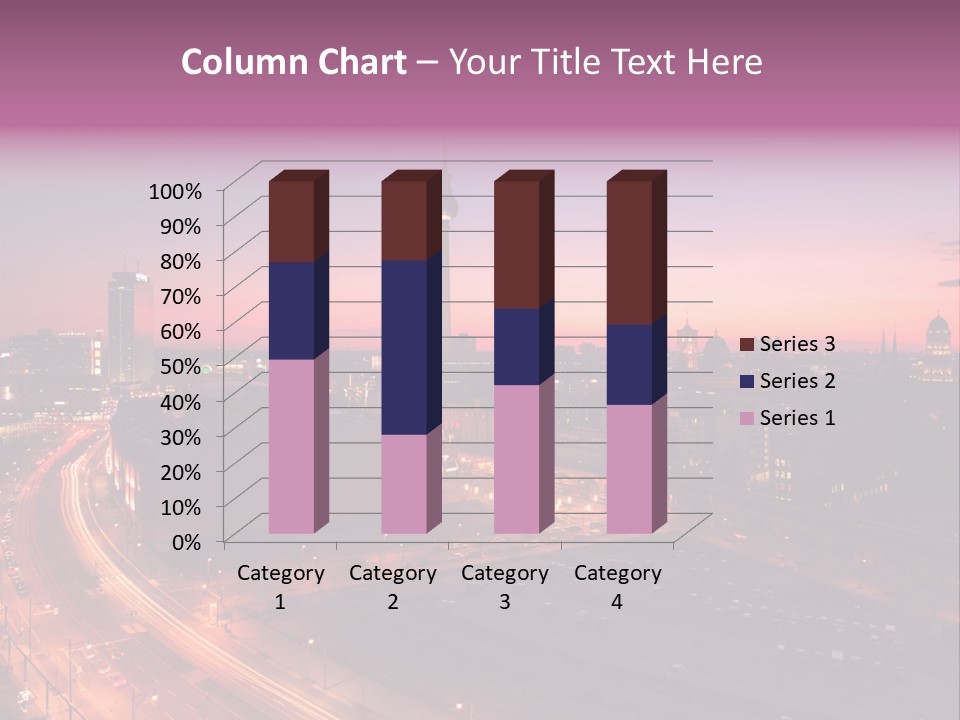 Cityscape Train Summer PowerPoint Template