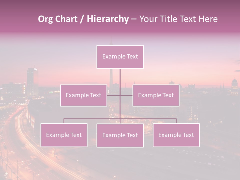Cityscape Train Summer PowerPoint Template