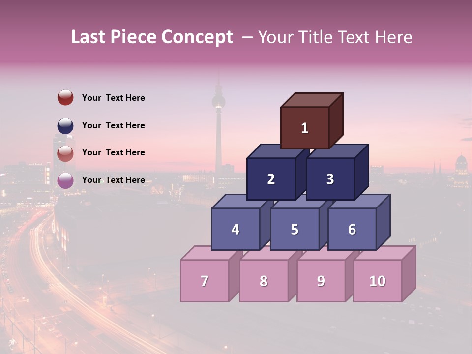 Cityscape Train Summer PowerPoint Template