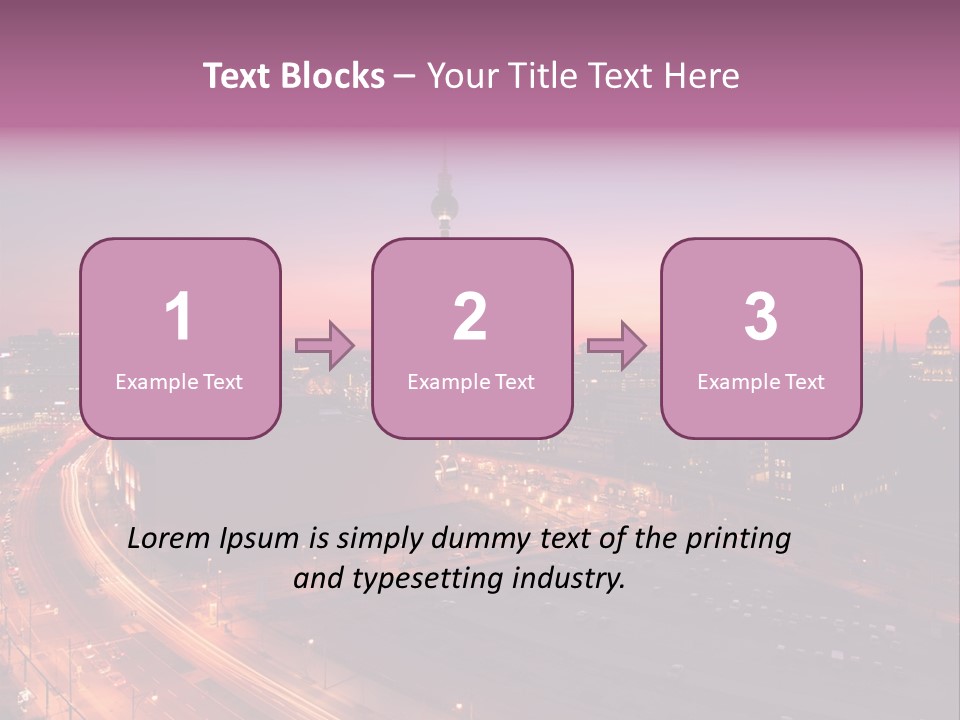 Cityscape Train Summer PowerPoint Template