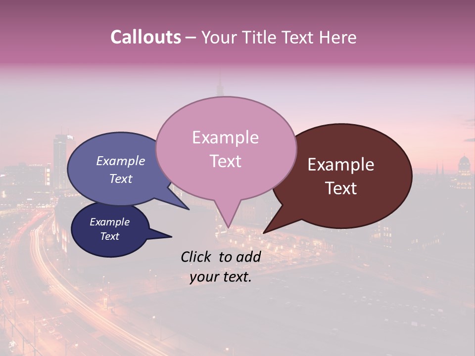 Cityscape Train Summer PowerPoint Template