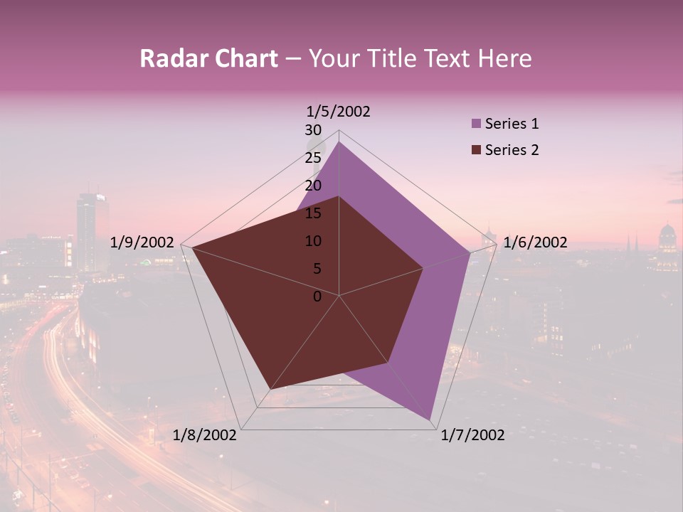 Cityscape Train Summer PowerPoint Template