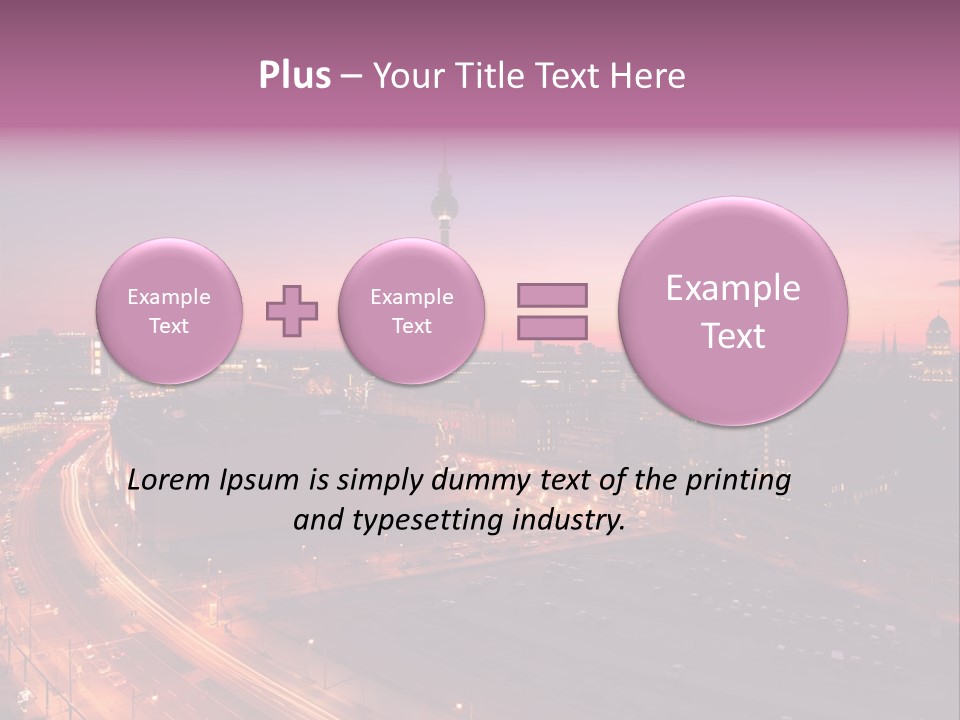 Cityscape Train Summer PowerPoint Template